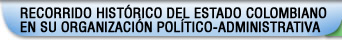 Síntesis del recorrido histórico del estado colombiano en su organización político-administrativa