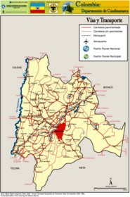 Cundinamarca - Vías y Transporte
